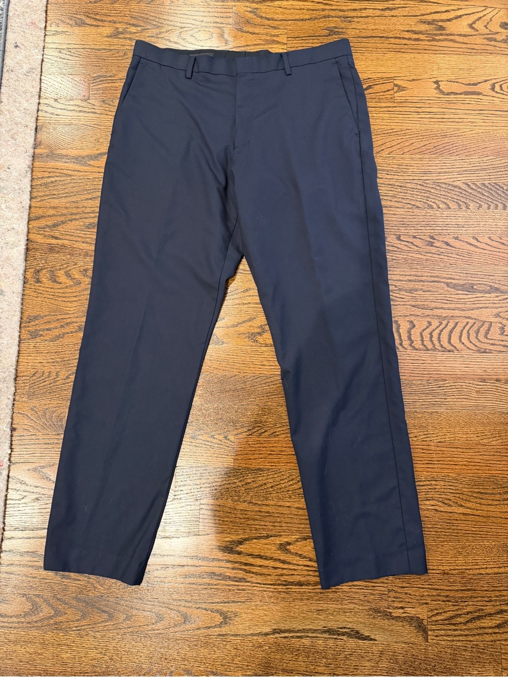 J.Crew Crosby Men 35x32 Navy 100% Wool Classic Fit Dress Suit Pants